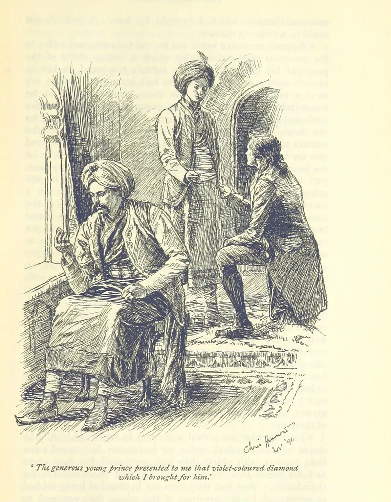 An illustration from Popular Tales ... Illustrated by ... C. Hammond. With an introduction by Anne Thackeray Ritchie, 1895, leaf 77