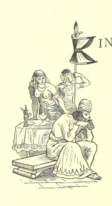 An illustration from Lays of the Colleges, being a collection of songs and verses by members of the Æsculapian, Medico-Chirurgical and other Professional Clubs in Edinburgh, 1886, leaf 264
