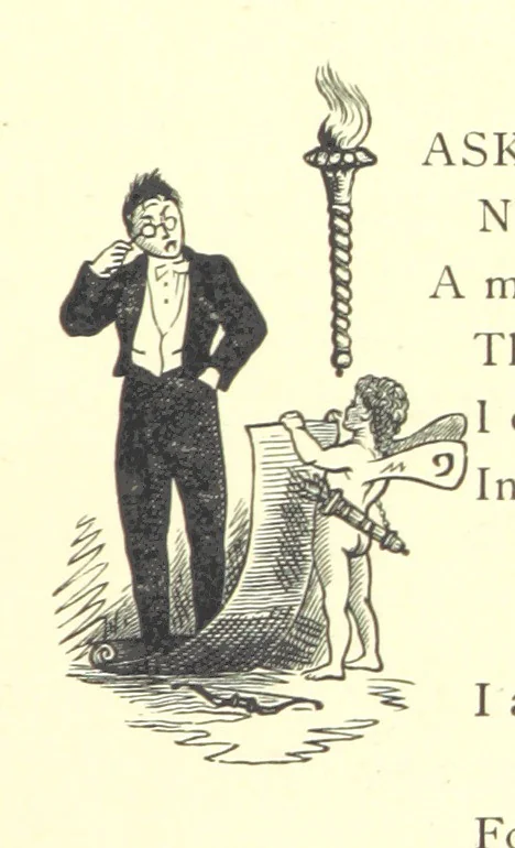 An illustration from Lays of the Colleges, being a collection of songs and verses by members of the Æsculapian, Medico-Chirurgical and other Professional Clubs in Edinburgh, 1886, leaf 279