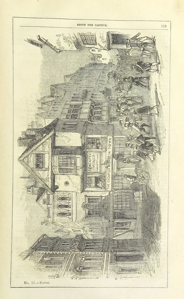 An illustration from Edith the Captive; or, the Robbers of Epping Forest. By the author of “Jane Brightwell,” [i.e. J. M. Rymer.] etc, 1861, leaf 125