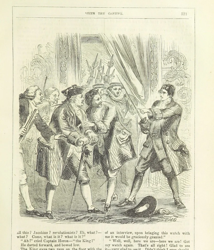 An illustration from Edith the Captive; or, the Robbers of Epping Forest. By the author of “Jane Brightwell,” [i.e. J. M. Rymer.] etc, 1861, leaf 333