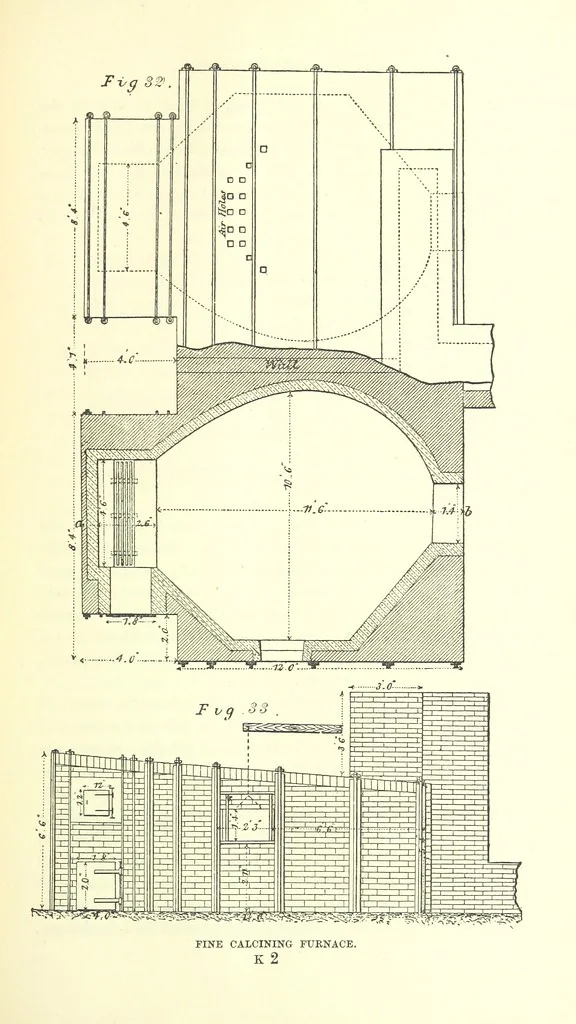 An illustration from The Metallurgy of Silver, Gold, and Mercury in the United States, 1887, leaf 177