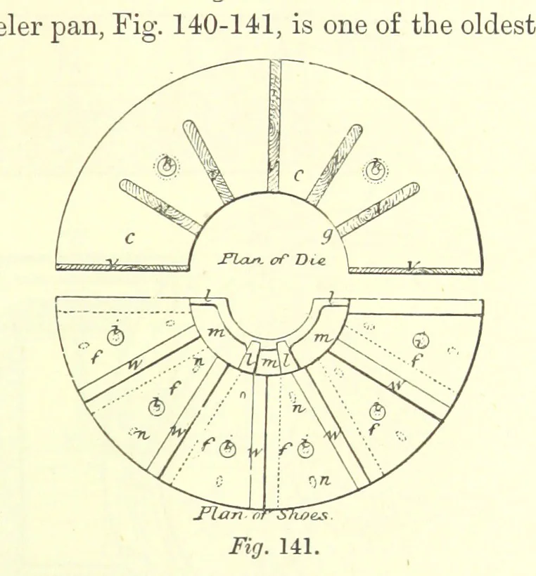 An illustration from The Metallurgy of Silver, Gold, and Mercury in the United States, 1887, leaf 429