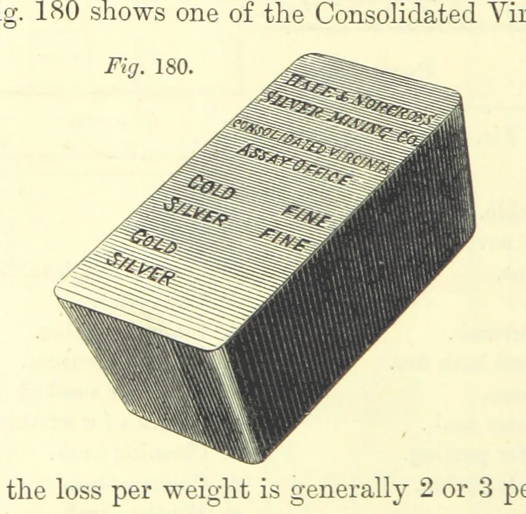 An illustration from The Metallurgy of Silver, Gold, and Mercury in the United States, 1887, leaf 474