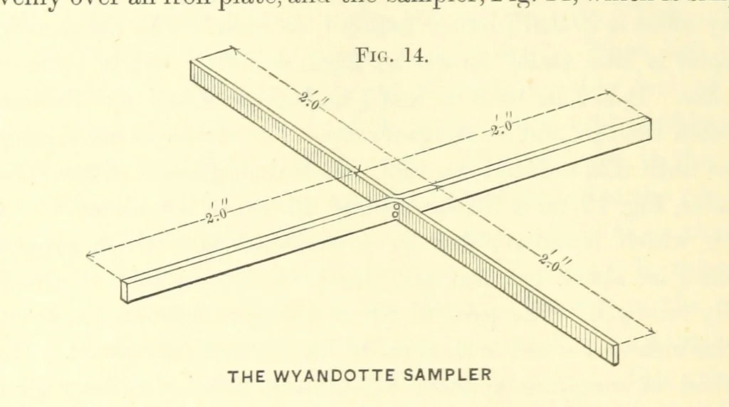 An illustration from The Metallurgy of Silver, Gold, and Mercury in the United States, 1887, leaf 96