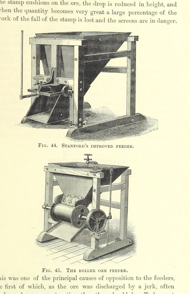 An illustration from The Metallurgy of Silver, Gold, and Mercury in the United States, 1887, leaf 17