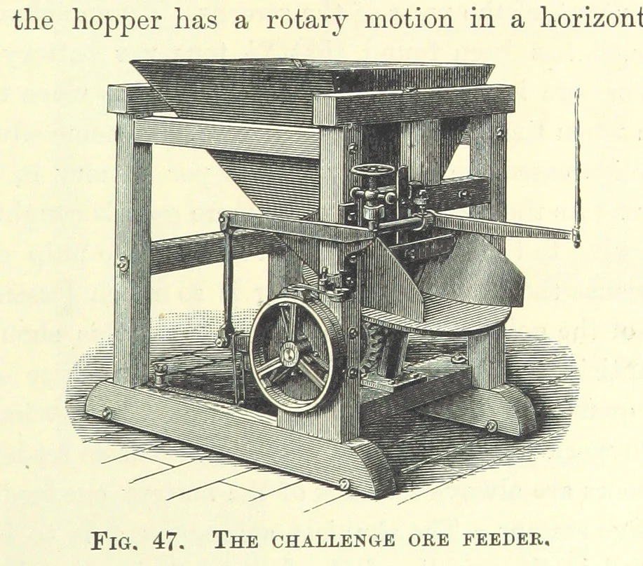 An illustration from The Metallurgy of Silver, Gold, and Mercury in the United States, 1887, leaf 19