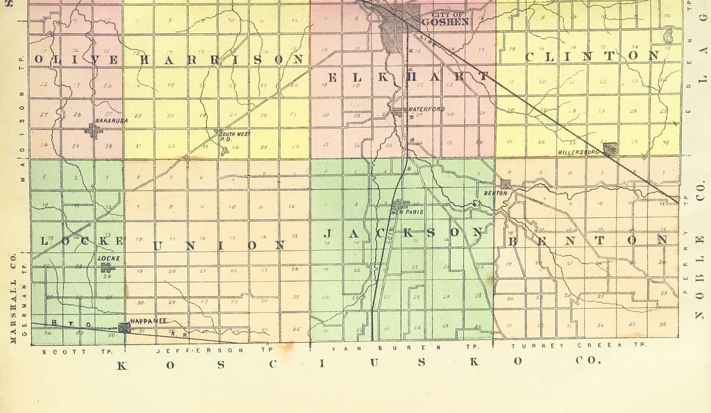 An illustration from History of Elkhart County, Indiana ... History of Indiana ... Illustrated, 1881, leaf 16