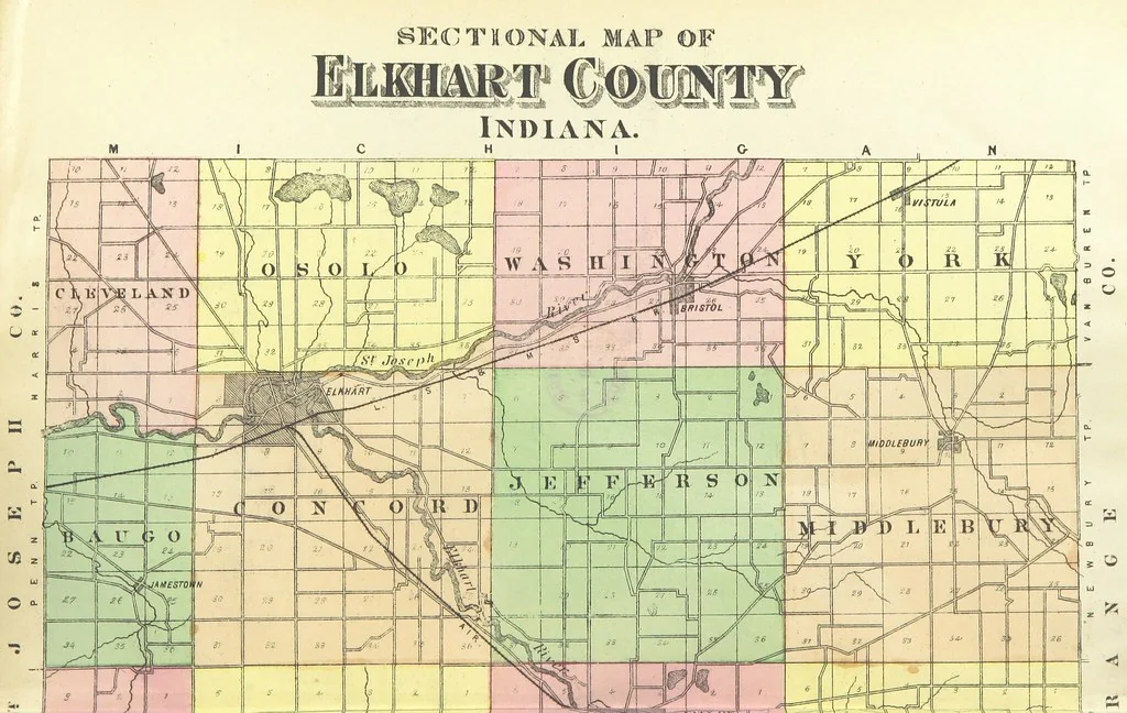 An illustration from History of Elkhart County, Indiana ... History of Indiana ... Illustrated, 1881, leaf 17
