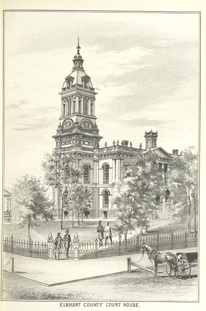 An illustration from History of Elkhart County, Indiana ... History of Indiana ... Illustrated, 1881, leaf 331