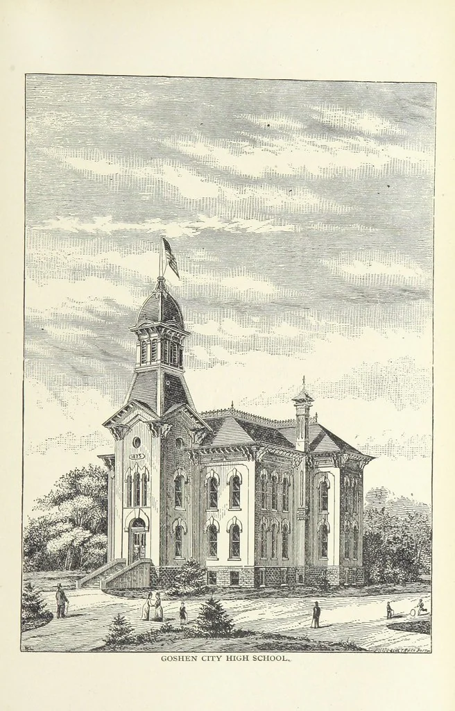 An illustration from History of Elkhart County, Indiana ... History of Indiana ... Illustrated, 1881, leaf 899