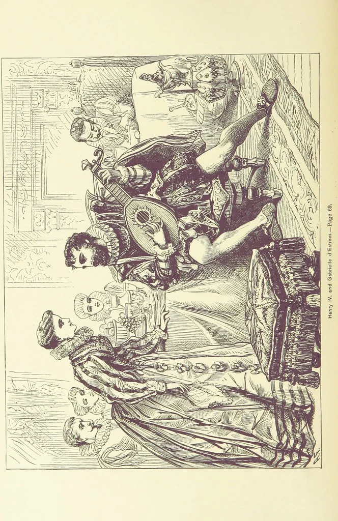 An illustration from Old Court Life in France ... New edition, with ... illustration, etc, 1886, leaf 92