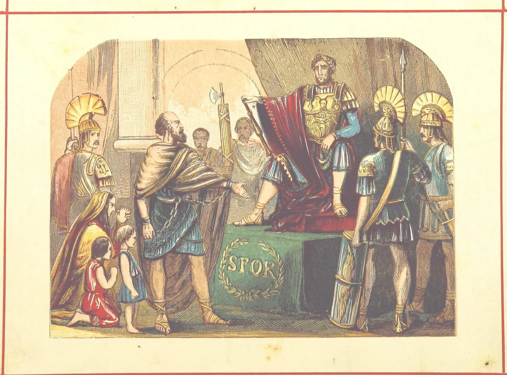 An illustration from Hanes Prydain Fawr: o'r cyfnod boreuaf hyd yr amser presenol, etc. [With plates, 1875, leaf 20