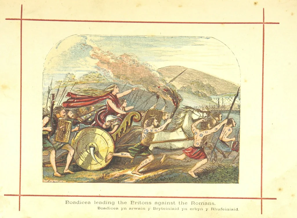 An illustration from Hanes Prydain Fawr: o'r cyfnod boreuaf hyd yr amser presenol, etc. [With plates, 1875, leaf 23