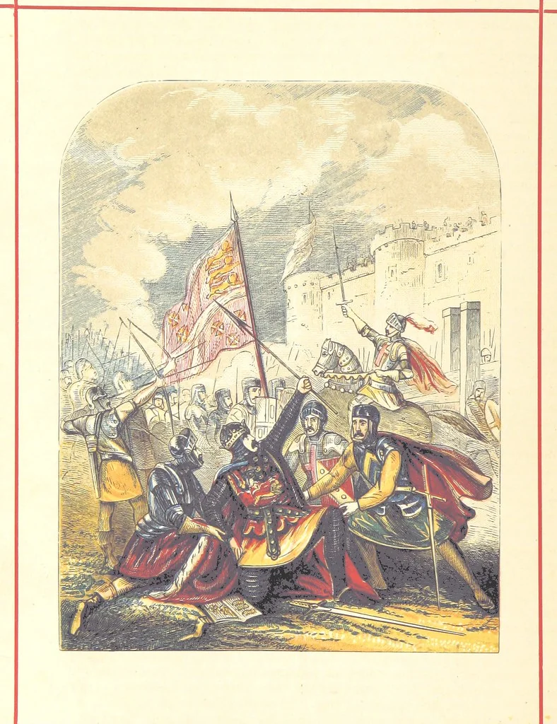 An illustration from Hanes Prydain Fawr: o'r cyfnod boreuaf hyd yr amser presenol, etc. [With plates, 1875, leaf 256