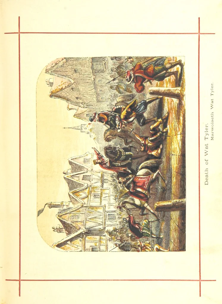 An illustration from Hanes Prydain Fawr: o'r cyfnod boreuaf hyd yr amser presenol, etc. [With plates, 1875, leaf 355