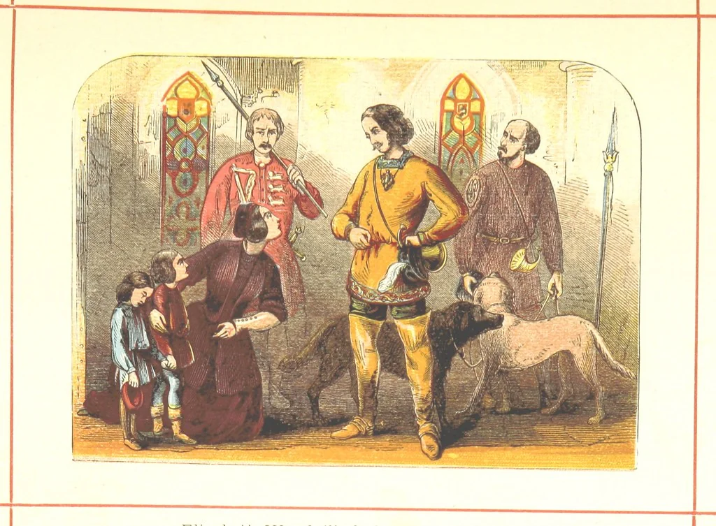 An illustration from Hanes Prydain Fawr: o'r cyfnod boreuaf hyd yr amser presenol, etc. [With plates, 1875, leaf 485