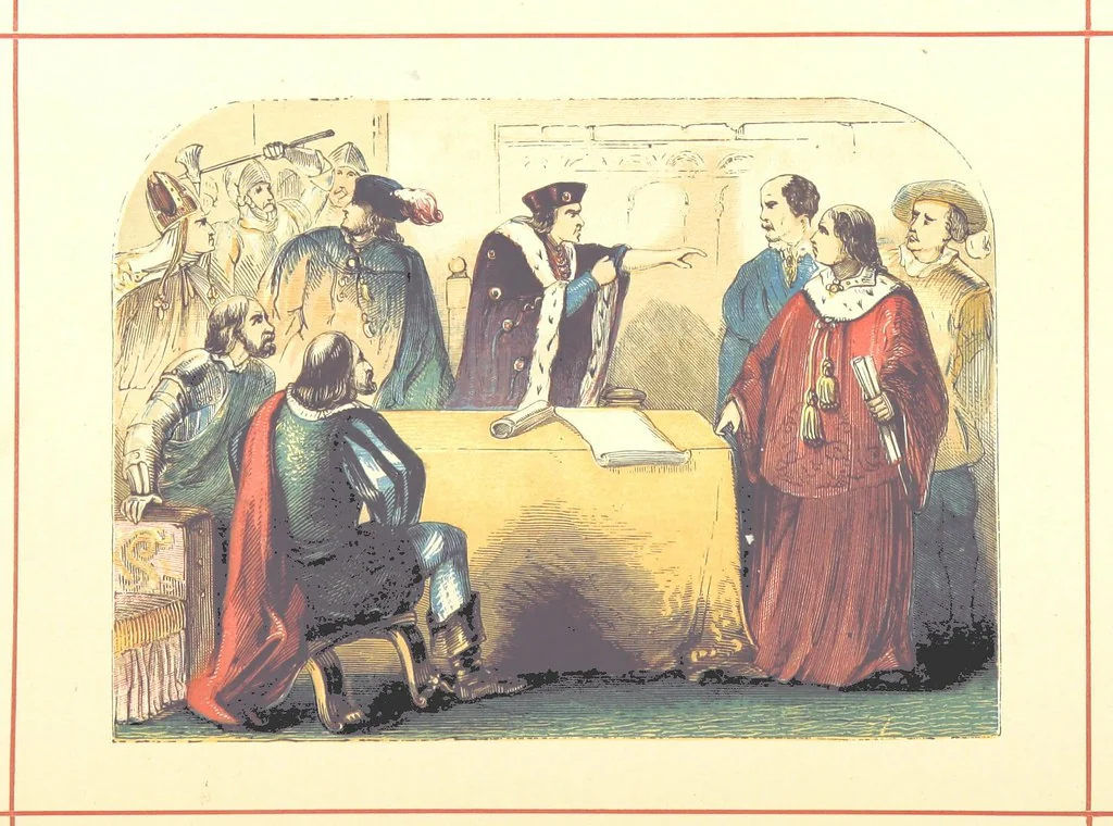 An illustration from Hanes Prydain Fawr: o'r cyfnod boreuaf hyd yr amser presenol, etc. [With plates, 1875, leaf 518