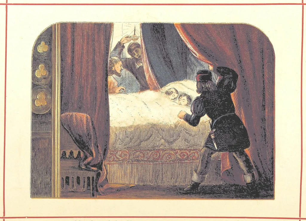 An illustration from Hanes Prydain Fawr: o'r cyfnod boreuaf hyd yr amser presenol, etc. [With plates, 1875, leaf 528