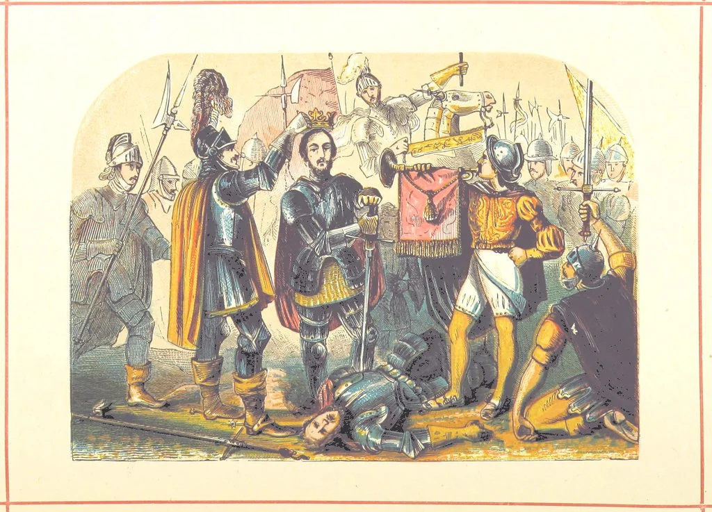 An illustration from Hanes Prydain Fawr: o'r cyfnod boreuaf hyd yr amser presenol, etc. [With plates, 1875, leaf 538