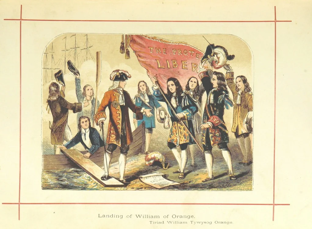 An illustration from Hanes Prydain Fawr: o'r cyfnod boreuaf hyd yr amser presenol, etc. [With plates, 1875, leaf 215