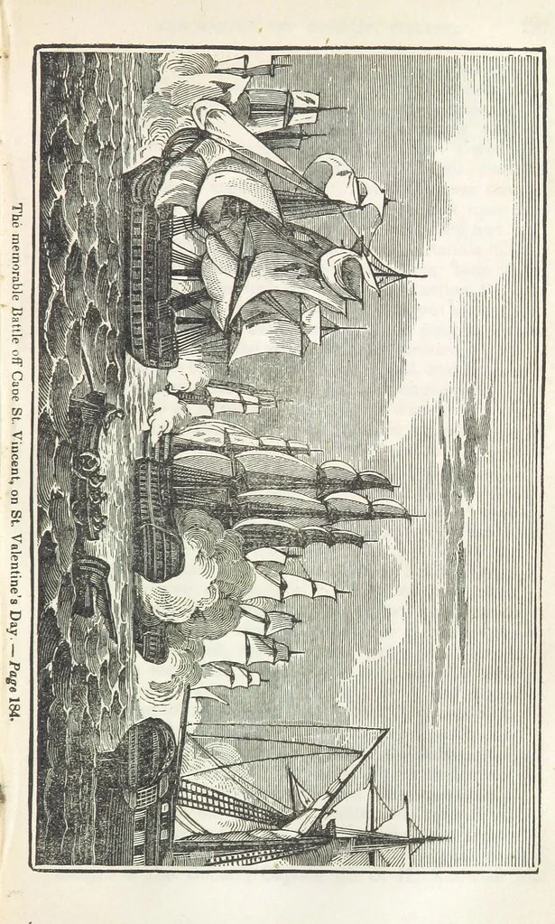 An illustration from Robinson Crusoe's own book; or, the voice of adventure from the civilized man cut off from his fellows ... and from the wanderer in strange seas and lands, etc, 1842, leaf 195