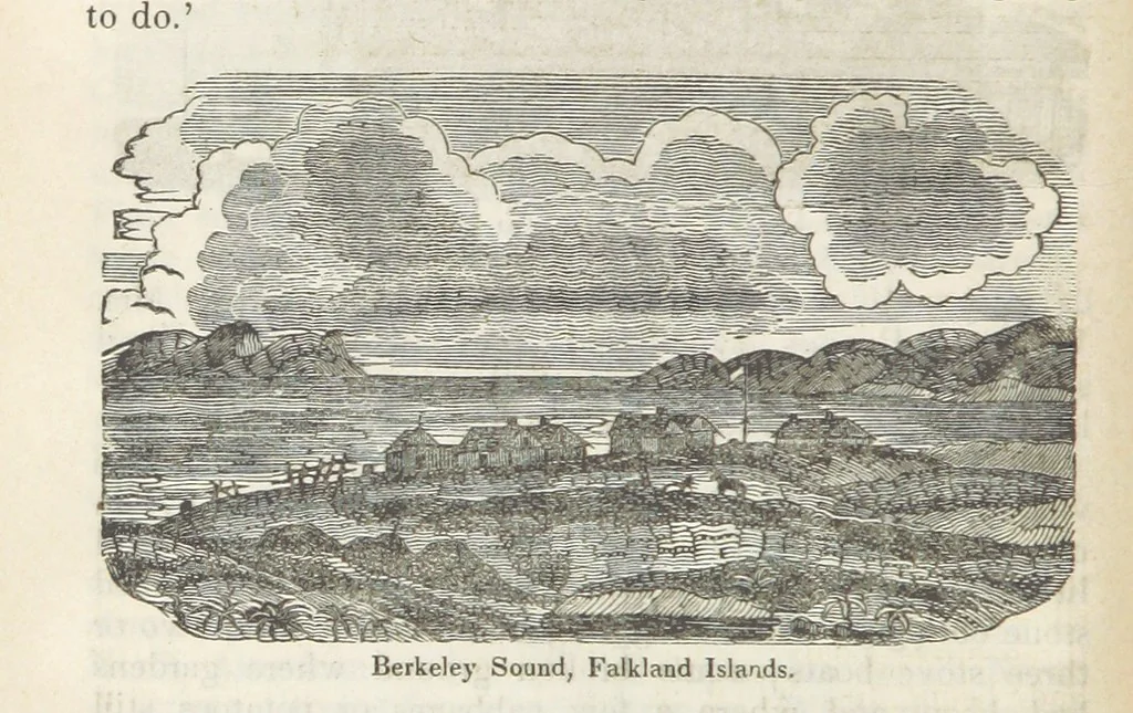 An illustration from Robinson Crusoe's own book; or, the voice of adventure from the civilized man cut off from his fellows ... and from the wanderer in strange seas and lands, etc, 1842, leaf 38