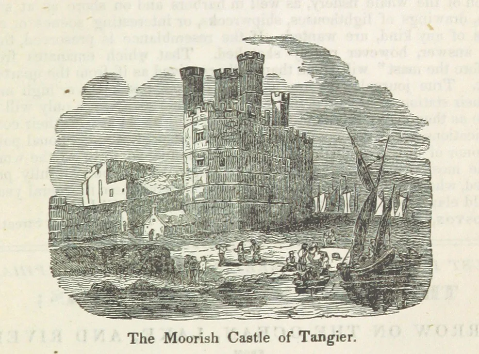 An illustration from Robinson Crusoe's own book; or, the voice of adventure from the civilized man cut off from his fellows ... and from the wanderer in strange seas and lands, etc, 1842, leaf 441
