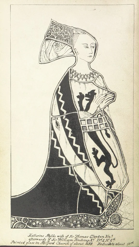 An illustration from The Visitation of Suffolk, made by William Hervey [in 1561] ... With additions from ... Jermyn, Davy, and other MSS. &c. Edited by J. J. Howard. [Extracted from “The East Anglian.”, 1866, leaf 12