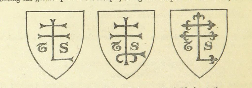 An illustration from The Visitation of Suffolk, made by William Hervey [in 1561] ... With additions from ... Jermyn, Davy, and other MSS. &c. Edited by J. J. Howard. [Extracted from “The East Anglian.”, 1866, leaf 270