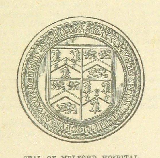 An illustration from The Visitation of Suffolk, made by William Hervey [in 1561] ... With additions from ... Jermyn, Davy, and other MSS. &c. Edited by J. J. Howard. [Extracted from “The East Anglian.”, 1866, leaf 327
