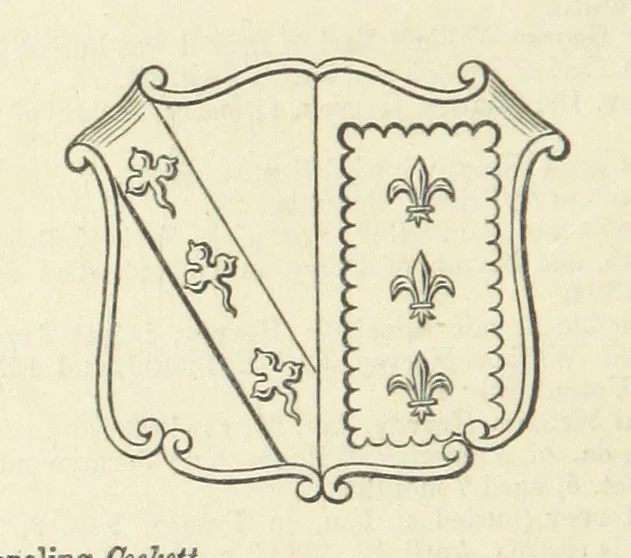 An illustration from The Visitation of Suffolk, made by William Hervey [in 1561] ... With additions from ... Jermyn, Davy, and other MSS. &c. Edited by J. J. Howard. [Extracted from “The East Anglian.”, 1866, leaf 164