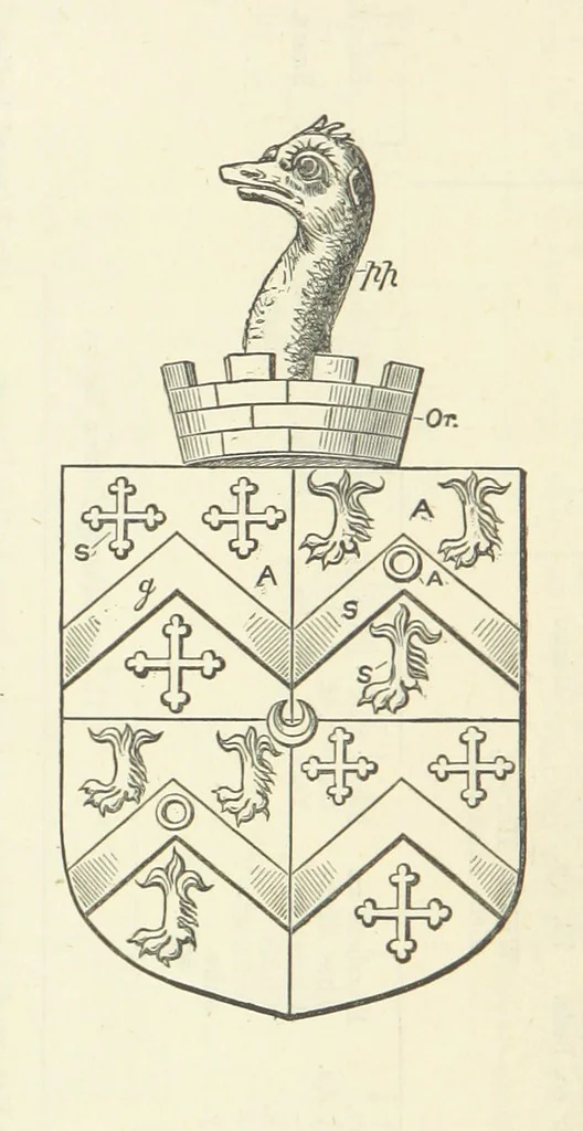 An illustration from The Visitation of Suffolk, made by William Hervey [in 1561] ... With additions from ... Jermyn, Davy, and other MSS. &c. Edited by J. J. Howard. [Extracted from “The East Anglian.”, 1866, leaf 230