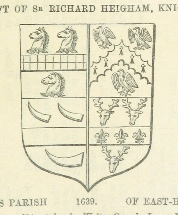 An illustration from The Visitation of Suffolk, made by William Hervey [in 1561] ... With additions from ... Jermyn, Davy, and other MSS. &c. Edited by J. J. Howard. [Extracted from “The East Anglian.”, 1866, leaf 337