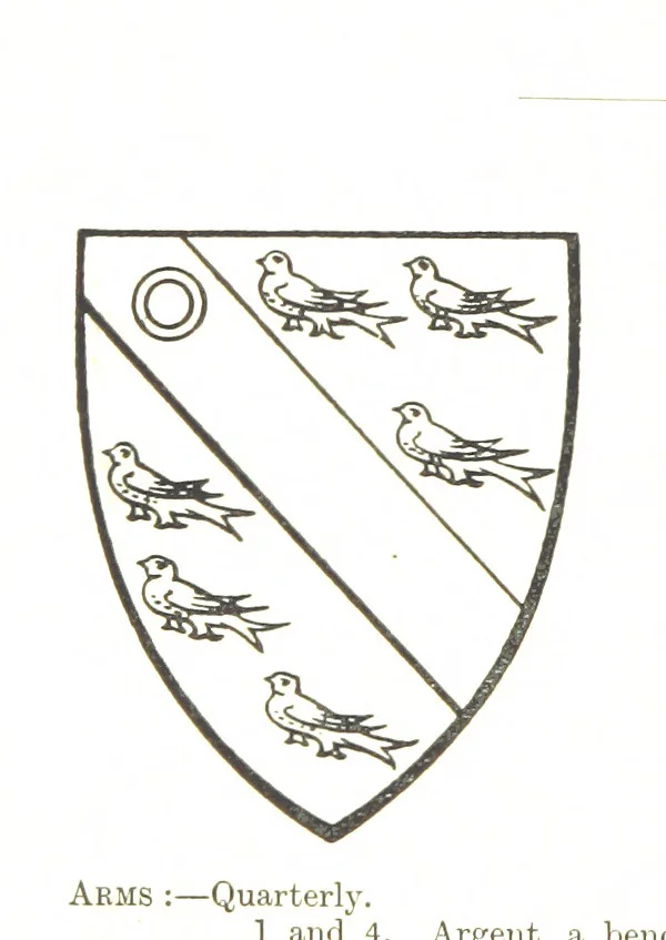 An illustration from Dugdale's Visitation of Yorkshire, [in 1665-66.] with additions. Edited by J. W. Clay, 1899, leaf 132