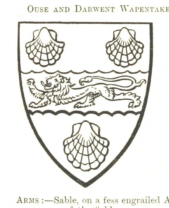An illustration from Dugdale's Visitation of Yorkshire, [in 1665-66.] with additions. Edited by J. W. Clay, 1899, leaf 142