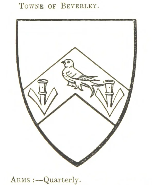 An illustration from Dugdale's Visitation of Yorkshire, [in 1665-66.] with additions. Edited by J. W. Clay, 1899, leaf 148