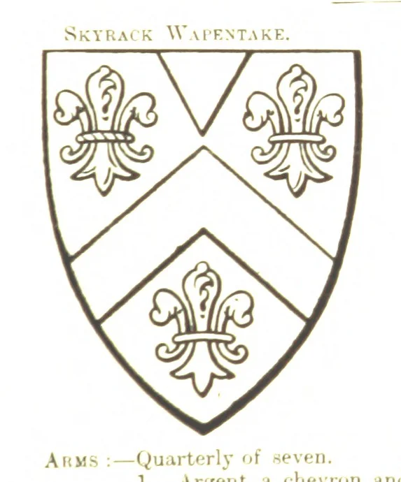 An illustration from Dugdale's Visitation of Yorkshire, [in 1665-66.] with additions. Edited by J. W. Clay, 1899, leaf 157