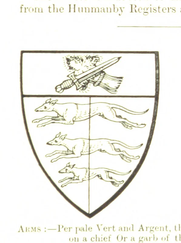 An illustration from Dugdale's Visitation of Yorkshire, [in 1665-66.] with additions. Edited by J. W. Clay, 1899, leaf 209