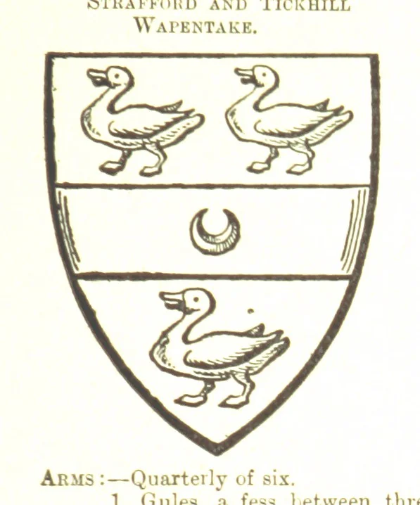 An illustration from Dugdale's Visitation of Yorkshire, [in 1665-66.] with additions. Edited by J. W. Clay, 1899, leaf 23