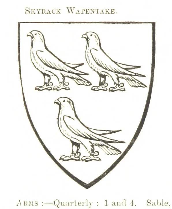 An illustration from Dugdale's Visitation of Yorkshire, [in 1665-66.] with additions. Edited by J. W. Clay, 1899, leaf 250