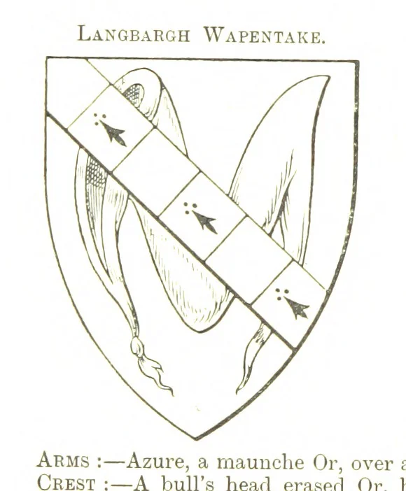 An illustration from Dugdale's Visitation of Yorkshire, [in 1665-66.] with additions. Edited by J. W. Clay, 1899, leaf 284