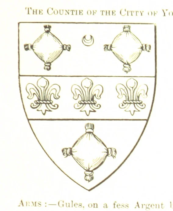 An illustration from Dugdale's Visitation of Yorkshire, [in 1665-66.] with additions. Edited by J. W. Clay, 1899, leaf 295