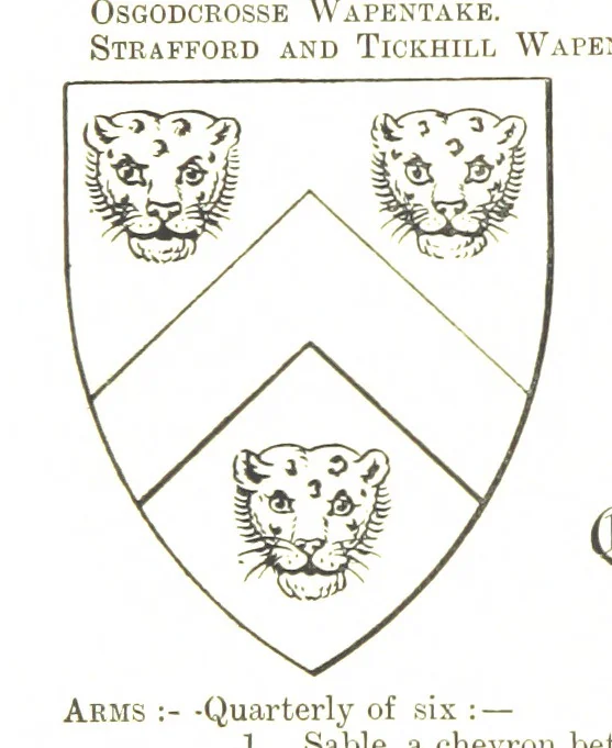 An illustration from Dugdale's Visitation of Yorkshire, [in 1665-66.] with additions. Edited by J. W. Clay, 1899, leaf 306