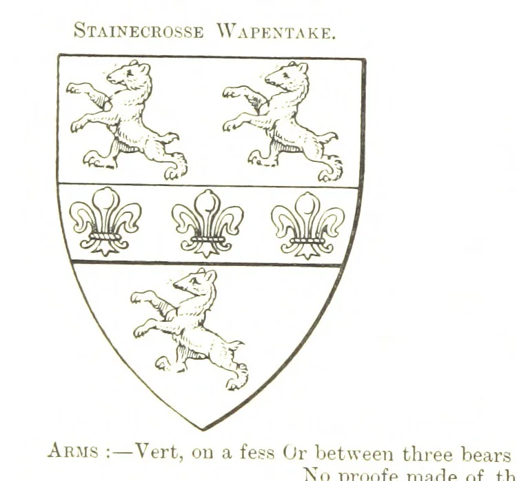 An illustration from Dugdale's Visitation of Yorkshire, [in 1665-66.] with additions. Edited by J. W. Clay, 1899, leaf 314