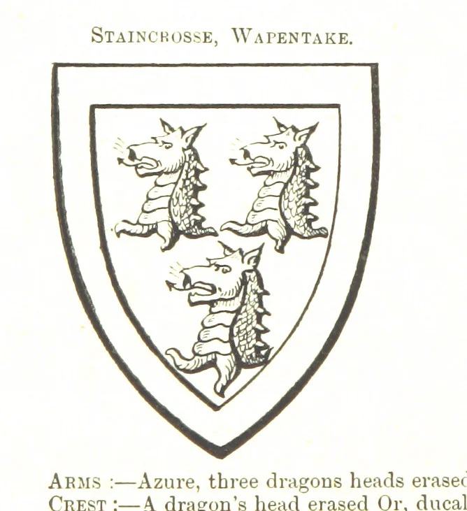 An illustration from Dugdale's Visitation of Yorkshire, [in 1665-66.] with additions. Edited by J. W. Clay, 1899, leaf 32