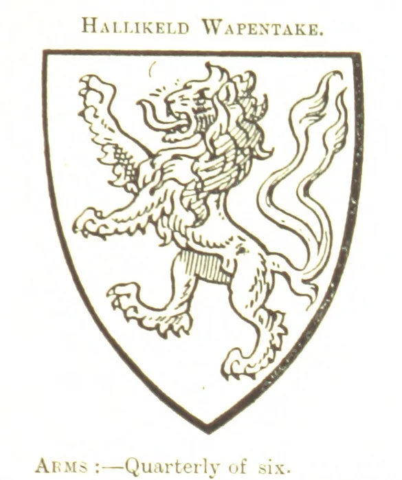 An illustration from Dugdale's Visitation of Yorkshire, [in 1665-66.] with additions. Edited by J. W. Clay, 1899, leaf 353