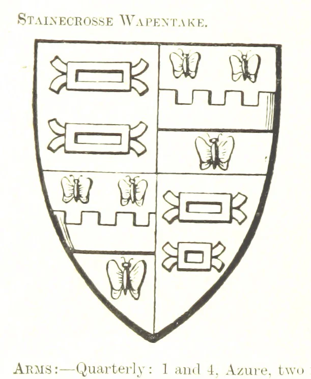 An illustration from Dugdale's Visitation of Yorkshire, [in 1665-66.] with additions. Edited by J. W. Clay, 1899, leaf 52