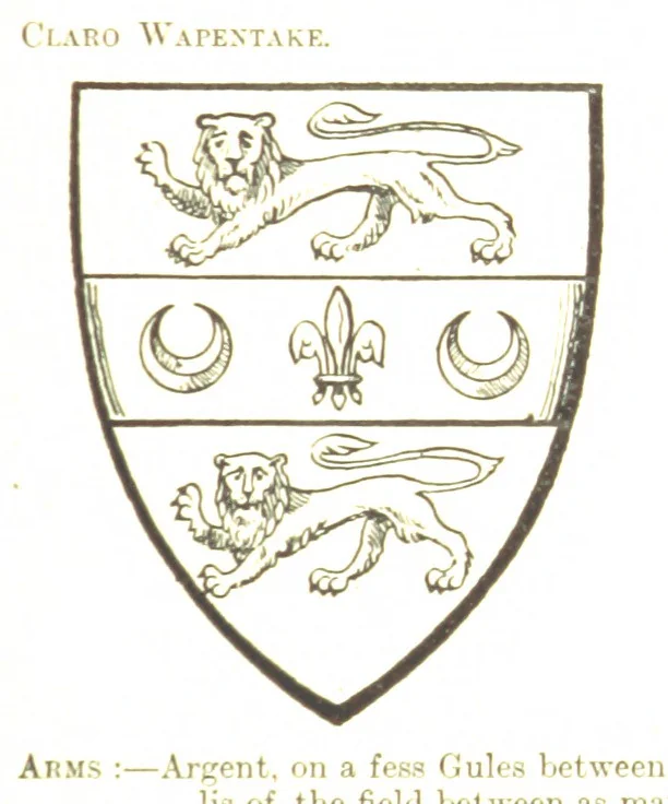 An illustration from Dugdale's Visitation of Yorkshire, [in 1665-66.] with additions. Edited by J. W. Clay, 1899, leaf 65