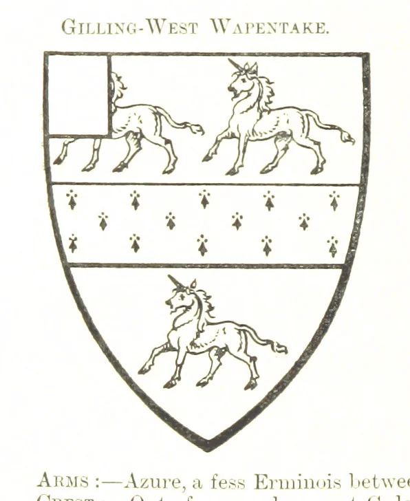 An illustration from Dugdale's Visitation of Yorkshire, [in 1665-66.] with additions. Edited by J. W. Clay, 1899, leaf 96